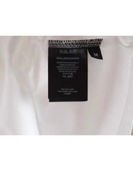 Balenciaga 24SS Paris Letters Printed Short Sleeve T-Shirt,All order with free shipping Balenciaga