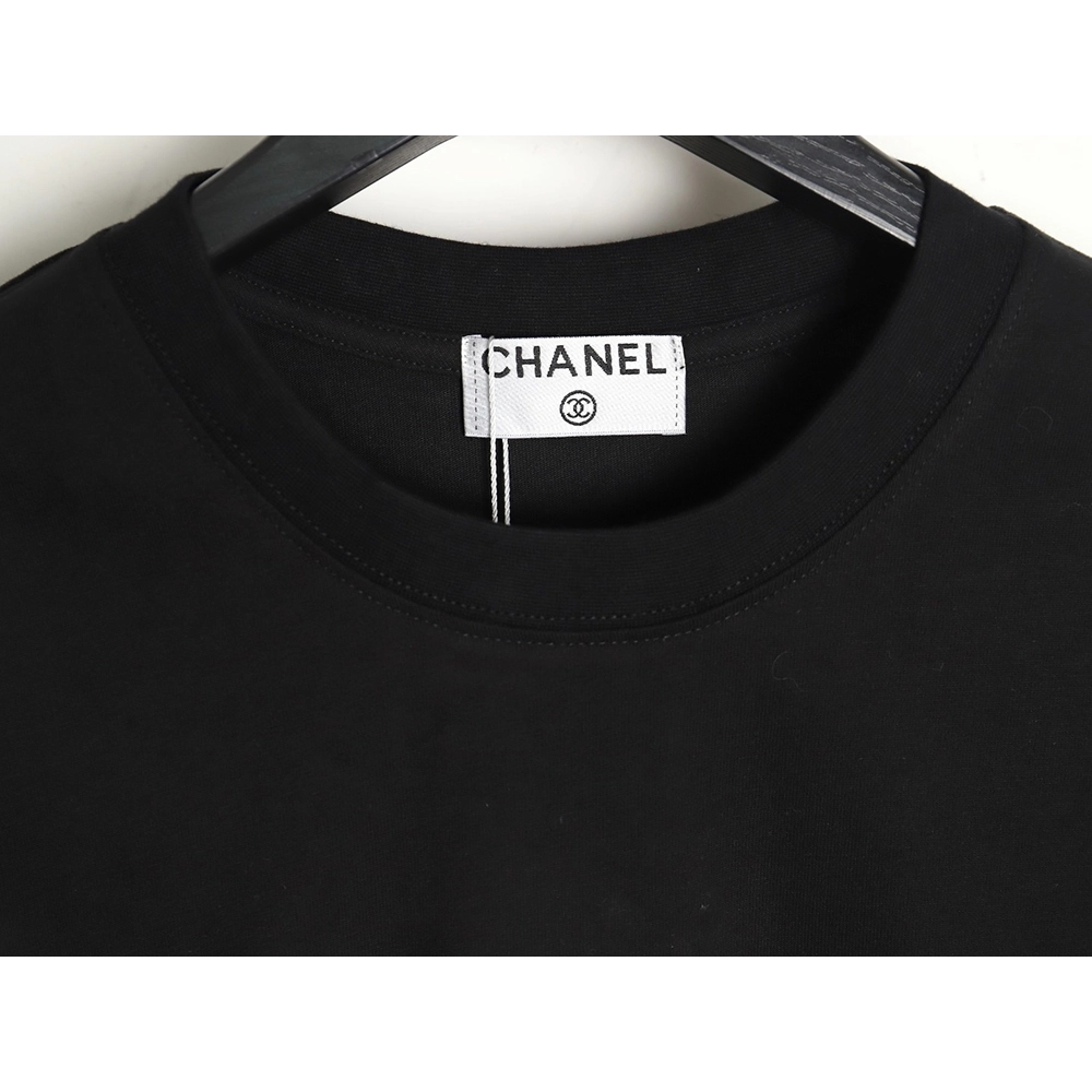 Chanel Double C Heavy Embroidery T-shirt Short Sleeve TSK1,All order with free shipping Chanel