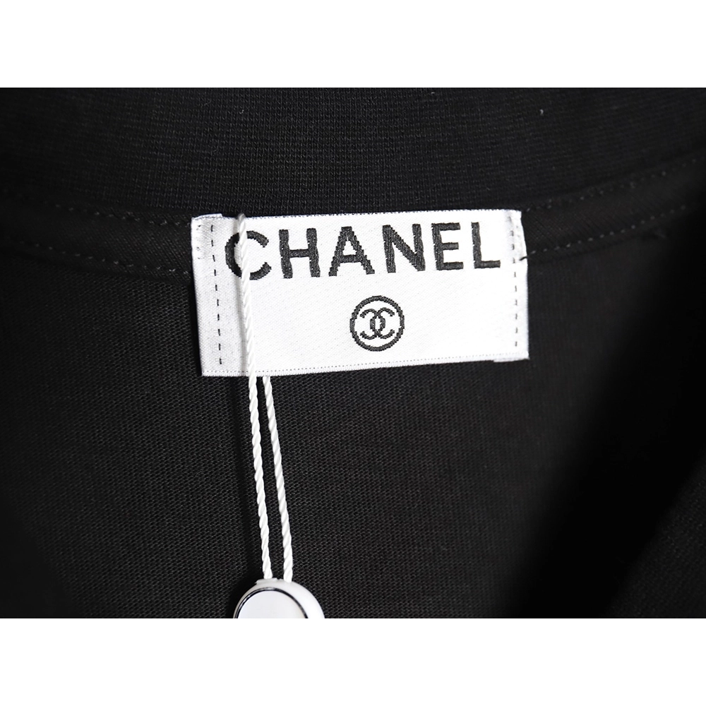 Chanel Double C Heavy Embroidery T-shirt Short Sleeve TSK1,All order with free shipping Chanel