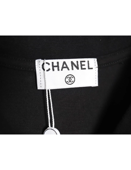 Chanel Double C Heavy Embroidery T-shirt Short Sleeve TSK1,All order with free shipping Chanel