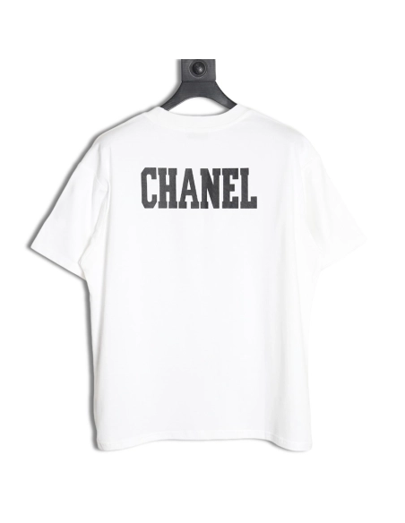 Chanel Double C Heavy Embroidery T-shirt Short Sleeve,All order with free shipping Chanel