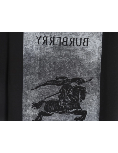 Burberry chest letter back horse silicone short-sleeved T-shirt_TSK1,All order with free shipping Burberry