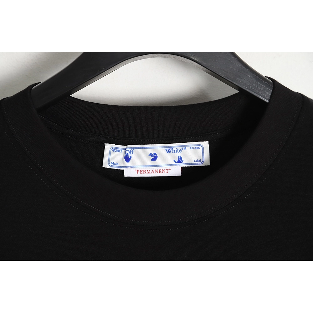 OFF-WHITE OW deformed 3D three-dimensional colorful graffiti arrow short-sleeved T-shirt,All order with free shipping Off White