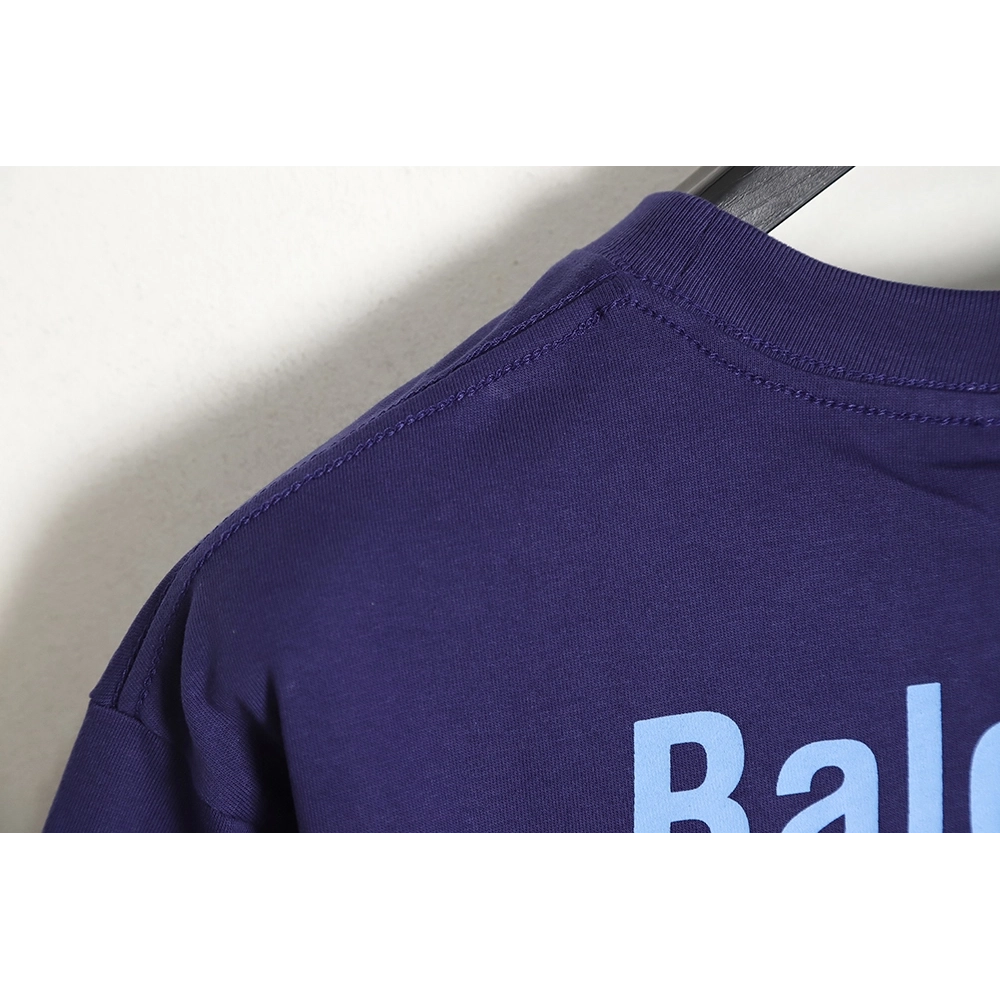 Balenciaga Balenciaga new environmental protection series wave LOGO short-sleeved T-shirt TSK2,All order with free shipping Bale