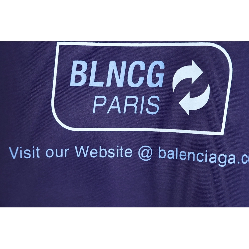 Balenciaga Balenciaga new environmental protection series wave LOGO short-sleeved T-shirt TSK2,All order with free shipping Bale