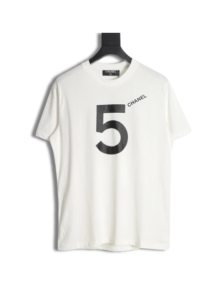 Chanel Minimalist Letter LOGO Print Graphic Short Sleeve T-Shirt,All order with free shipping Chanel