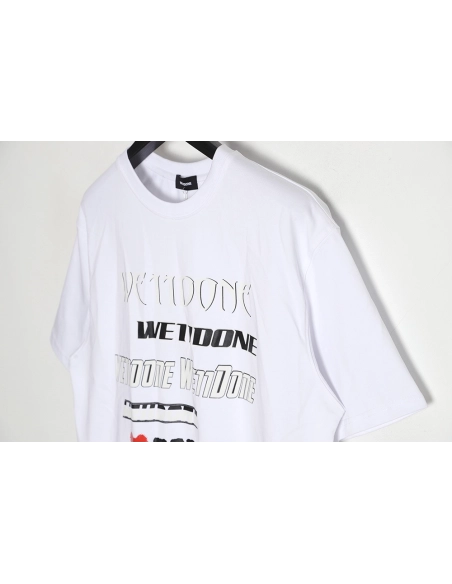 WE11 DONE 23SS Love Barrage Short Sleeve T-Shirt,All order with free shipping We11done
