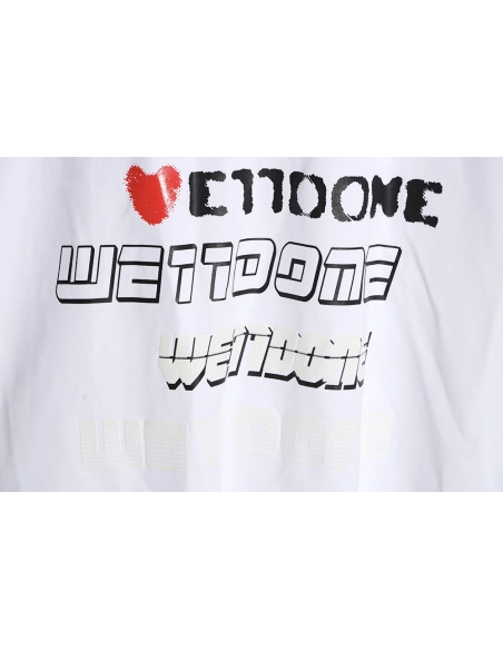 WE11 DONE 23SS Love Barrage Short Sleeve T-Shirt,All order with free shipping We11done