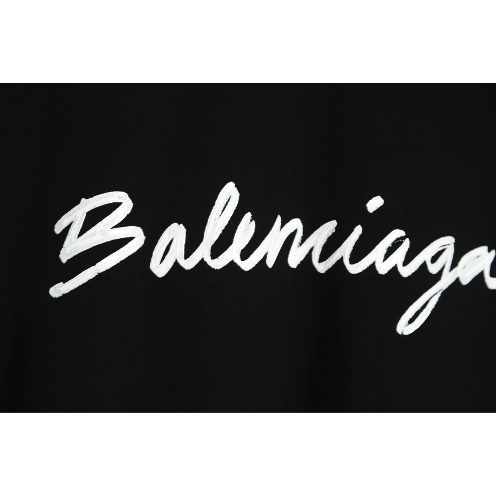 Balenciaga 22SS cursive signature letter T-Shirt TSK1,All order with free shipping Balenciaga