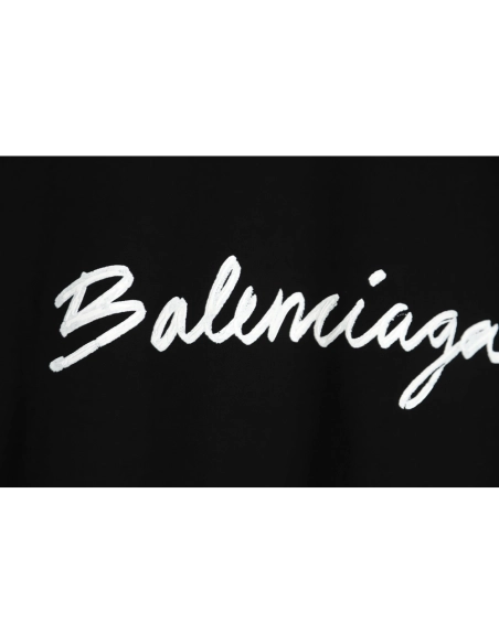 Balenciaga 22SS cursive signature letter T-Shirt TSK1,All order with free shipping Balenciaga