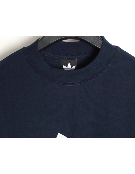 Balenciaga x Adidas reversible logo embroidered short-sleeved T-shirt,All order with free shipping Balenciaga