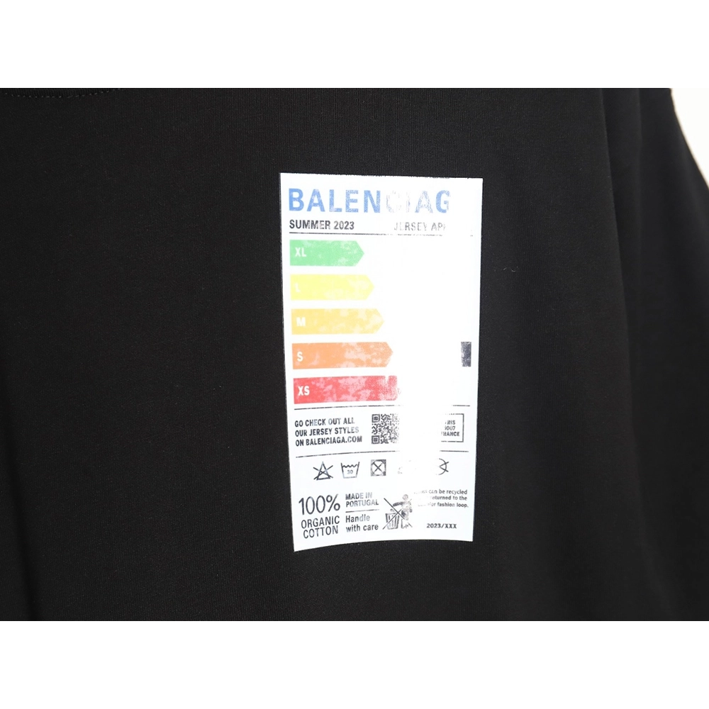 Balenciaga 23SS Energy Saving Logo Fridge Magnet Short Sleeve T-shirt,All order with free shipping Balenciaga