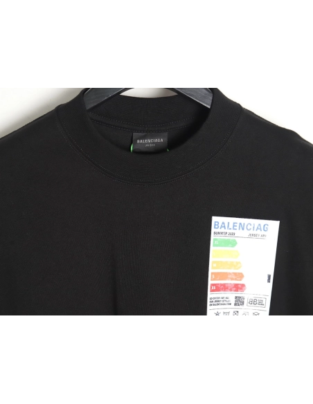 Balenciaga 23SS Energy Saving Logo Fridge Magnet Short Sleeve T-shirt,All order with free shipping Balenciaga
