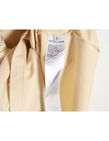 Balenciaga 24SS Music Score Short Sleeve T-Shirt,All order with free shipping Balenciaga