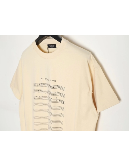 Balenciaga 24SS Music Score Short Sleeve T-Shirt,All order with free shipping Balenciaga