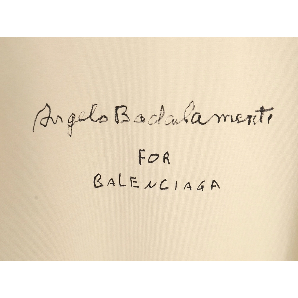 Balenciaga 24SS Music Score Short Sleeve T-Shirt,All order with free shipping Balenciaga