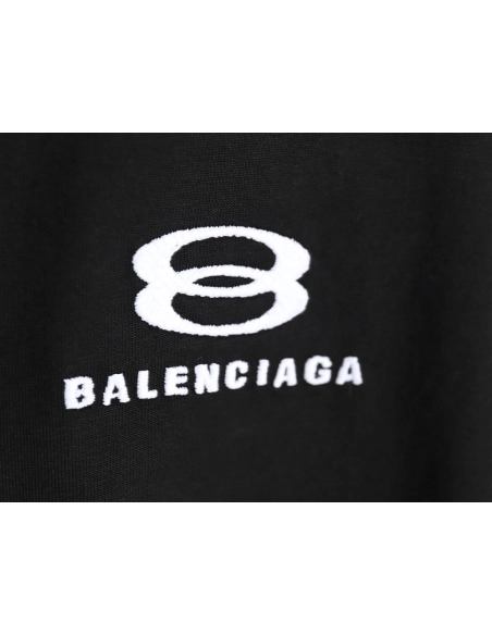 Balenciaga 24SS double ring small embroidered tassel short-sleeved T-shirt TSK2,All order with free shipping Balenciaga
