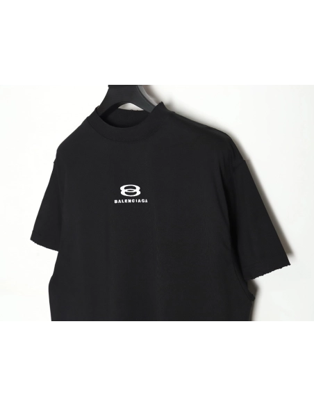 Balenciaga 24SS double ring small embroidered tassel short-sleeved T-shirt TSK2,All order with free shipping Balenciaga