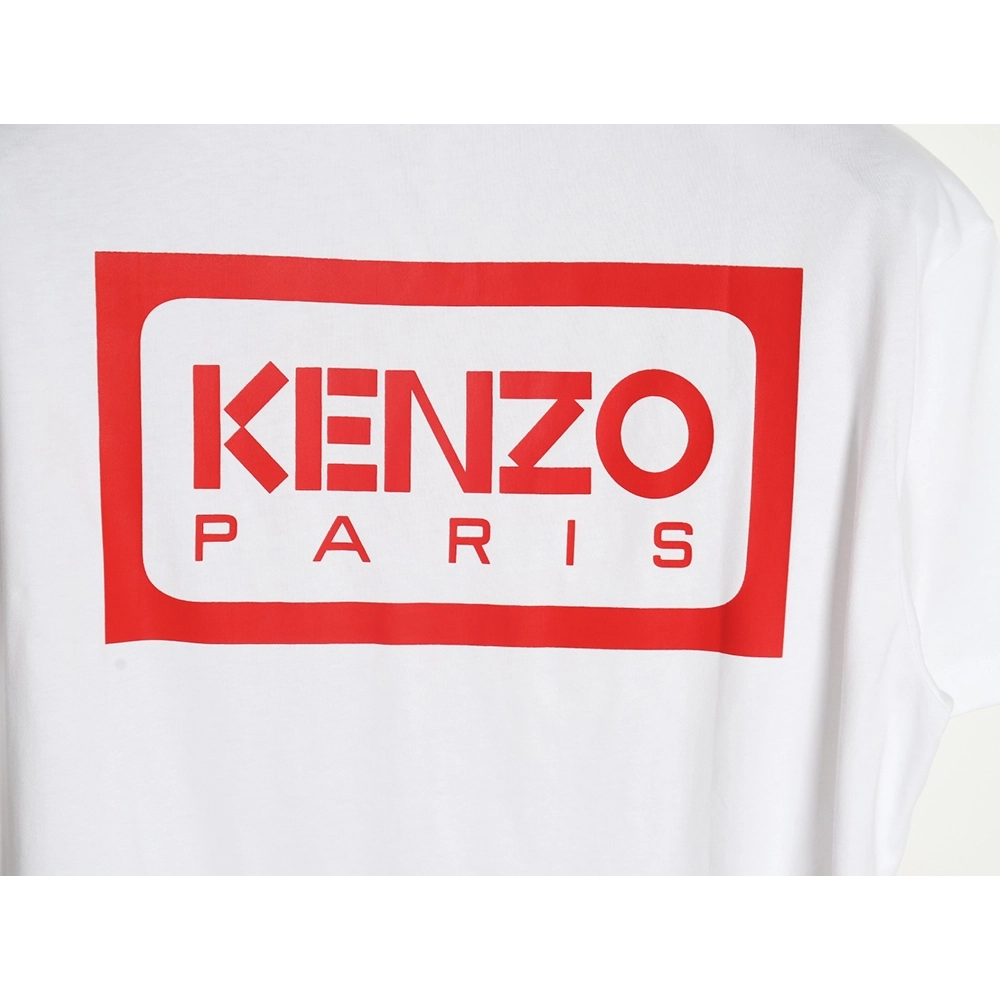 KENZO 24SS black label red embroidered letters T-shirt,All order with free shipping Kenzo