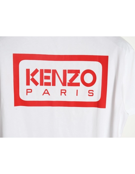 KENZO 24SS black label red embroidered letters T-shirt,All order with free shipping Kenzo