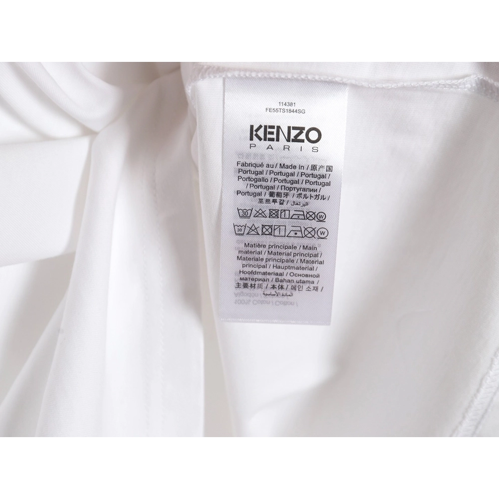 KENZO 24SS black label red embroidered letters T-shirt,All order with free shipping Kenzo