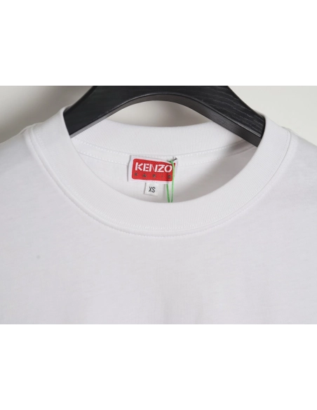 KENZO 24SS black label red embroidered letters T-shirt,All order with free shipping Kenzo