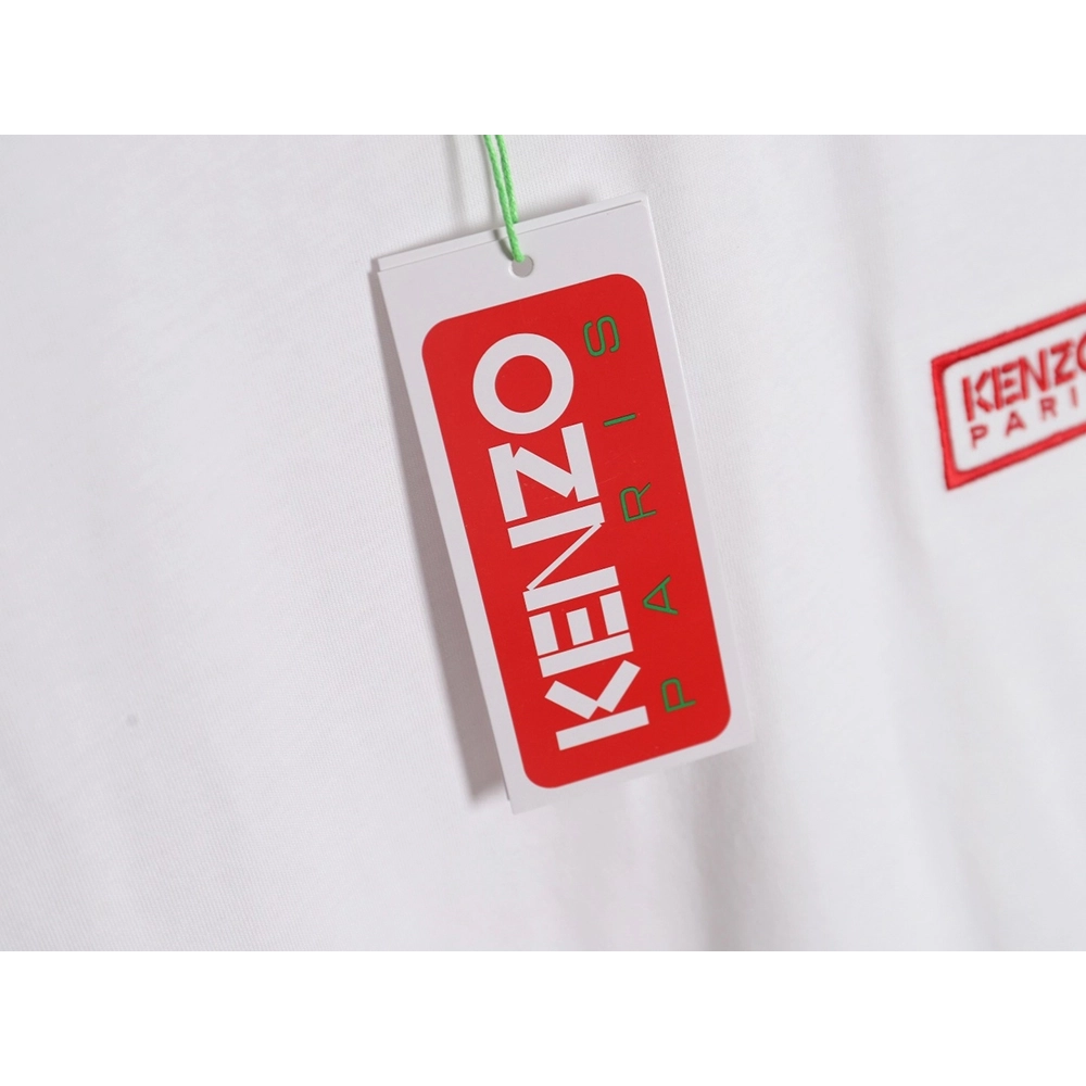 KENZO 24SS black label red embroidered letters T-shirt,All order with free shipping Kenzo