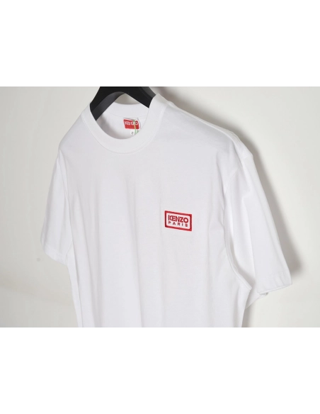 KENZO 24SS black label red embroidered letters T-shirt,All order with free shipping Kenzo