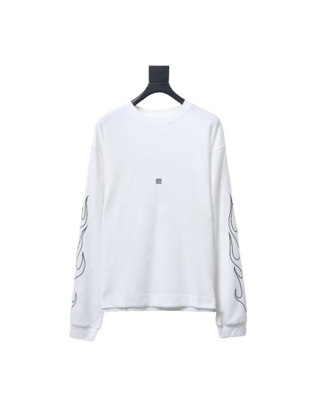 Givenchy Dragon Year Limited Edition Waffle Long Sleeve T-shirt TSK1,All order with free shipping Givenchy