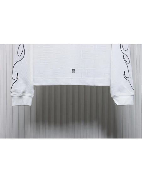 Givenchy Dragon Year Limited Edition Waffle Long Sleeve T-shirt TSK1,All order with free shipping Givenchy