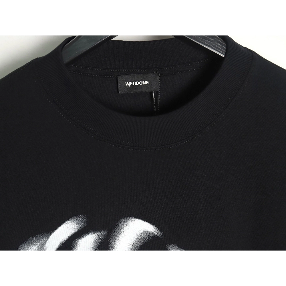 We11 Done dynamic letter print long-sleeved T-shirt,All order with free shipping We11done