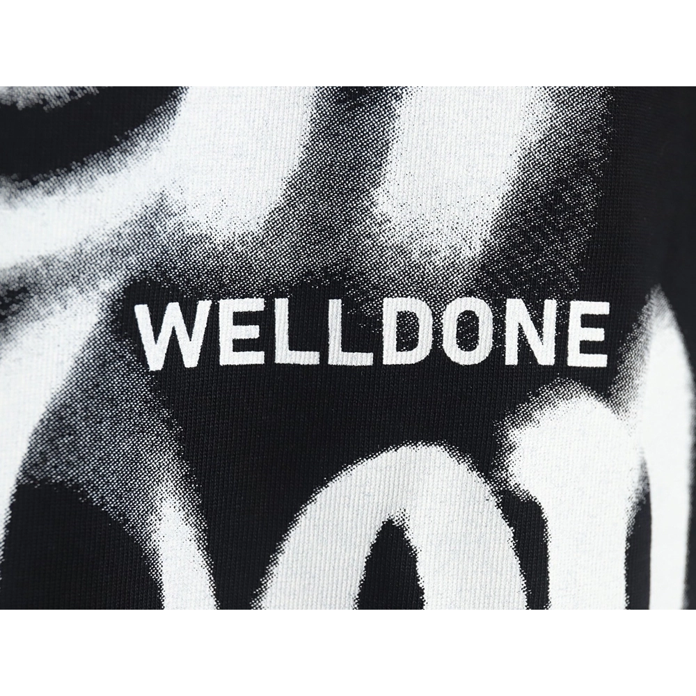 We11 Done dynamic letter print long-sleeved T-shirt,All order with free shipping We11done