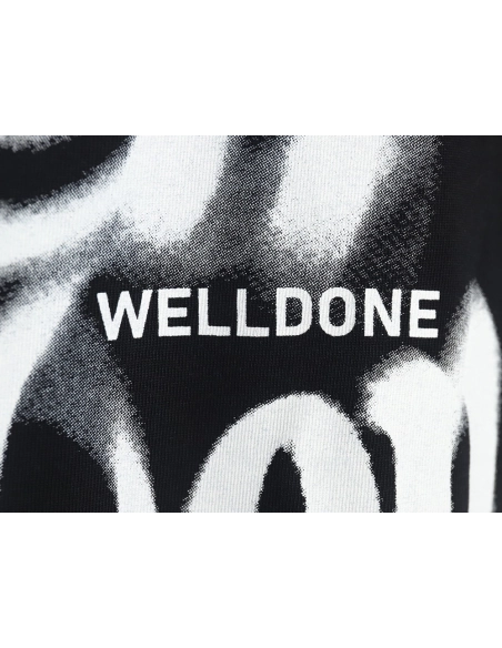 We11 Done dynamic letter print long-sleeved T-shirt,All order with free shipping We11done