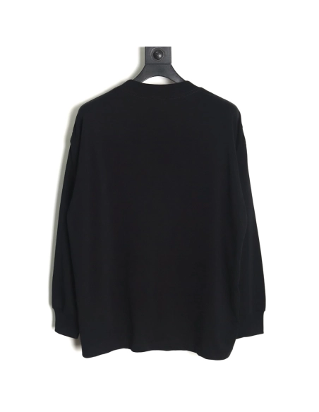 We11 Done wool bear print long-sleeved T-shirt,All order with free shipping We11done