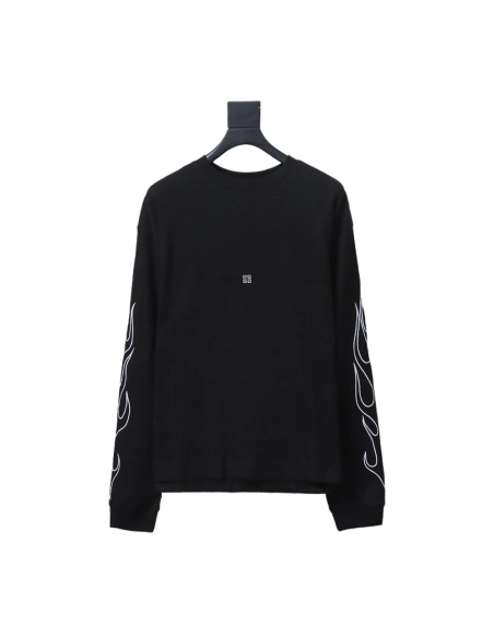 Givenchy Dragon Year Limited Edition Waffle Long Sleeve T-shirt,All order with free shipping Givenchy