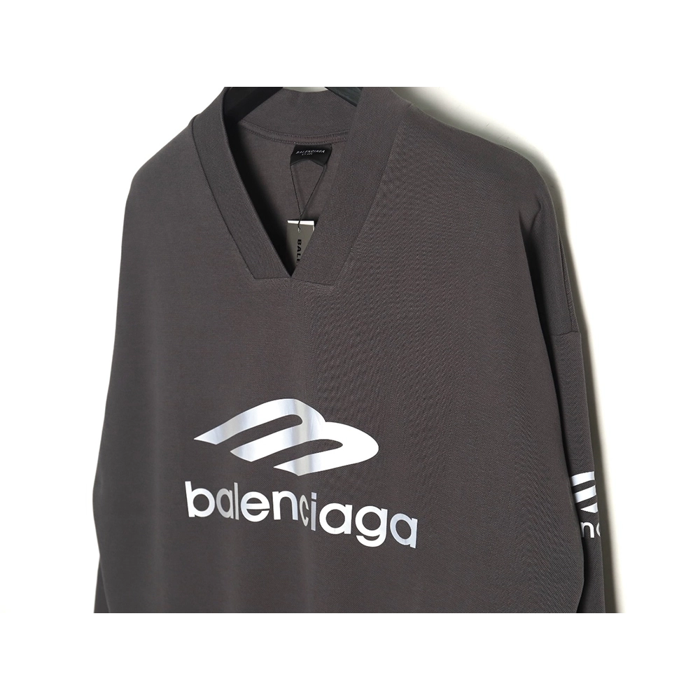 Balenciaga 3B printed V-neck long-sleeved ski T-shirt TSK1,All order with free shipping Balenciaga