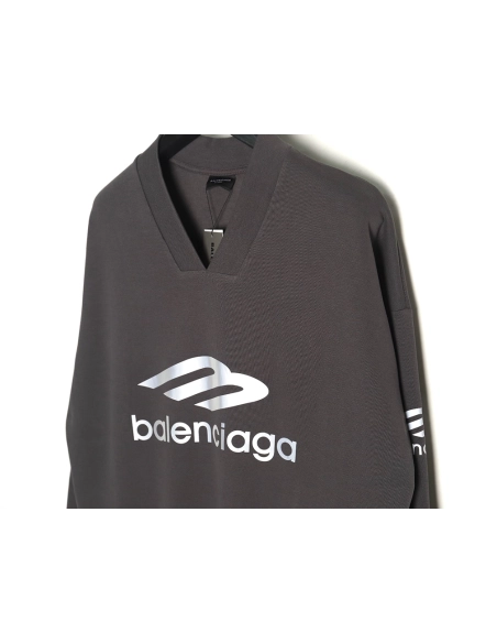 Balenciaga 3B printed V-neck long-sleeved ski T-shirt TSK1,All order with free shipping Balenciaga