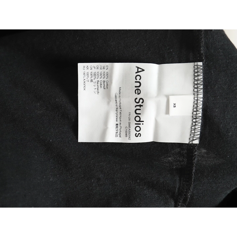 Acne studios 1996 sandblasted distressed washed long-sleeved T-shirt TSK3,All order with free shipping Acne Studios