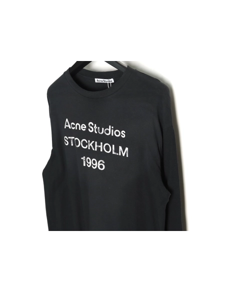 Acne studios 1996 sandblasted distressed washed long-sleeved T-shirt TSK3,All order with free shipping Acne Studios