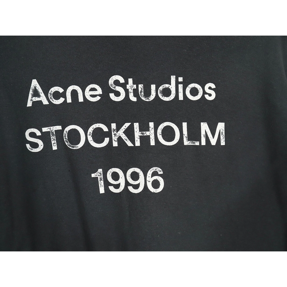Acne studios 1996 sandblasted distressed washed long-sleeved T-shirt TSK3,All order with free shipping Acne Studios