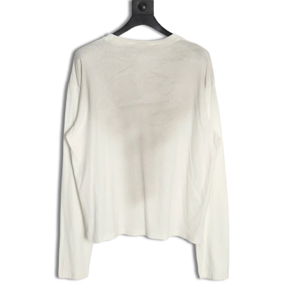 Acne studios 1996 sandblasted distressed washed long-sleeved T-shirt TSK1,All order with free shipping Acne Studios