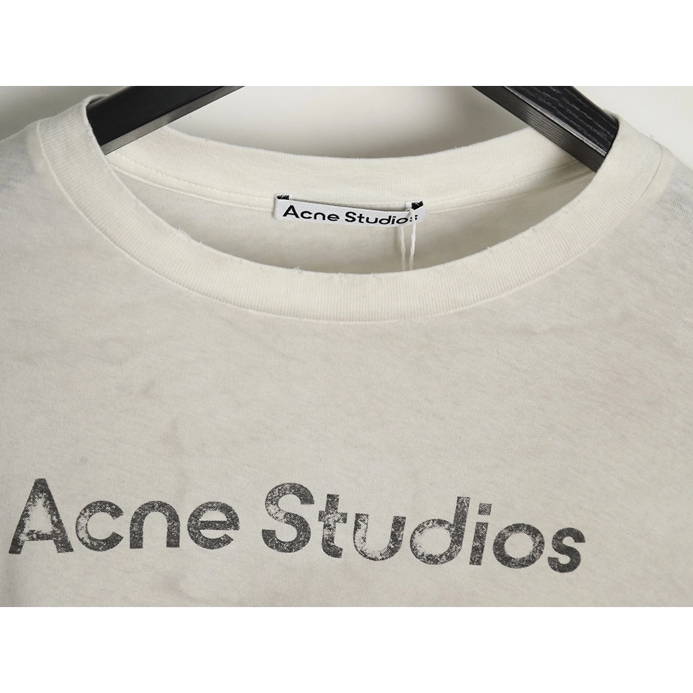 Acne studios 1996 sandblasted distressed washed long-sleeved T-shirt TSK1,All order with free shipping Acne Studios