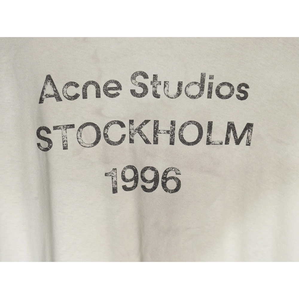 Acne studios 1996 sandblasted distressed washed long-sleeved T-shirt TSK1,All order with free shipping Acne Studios