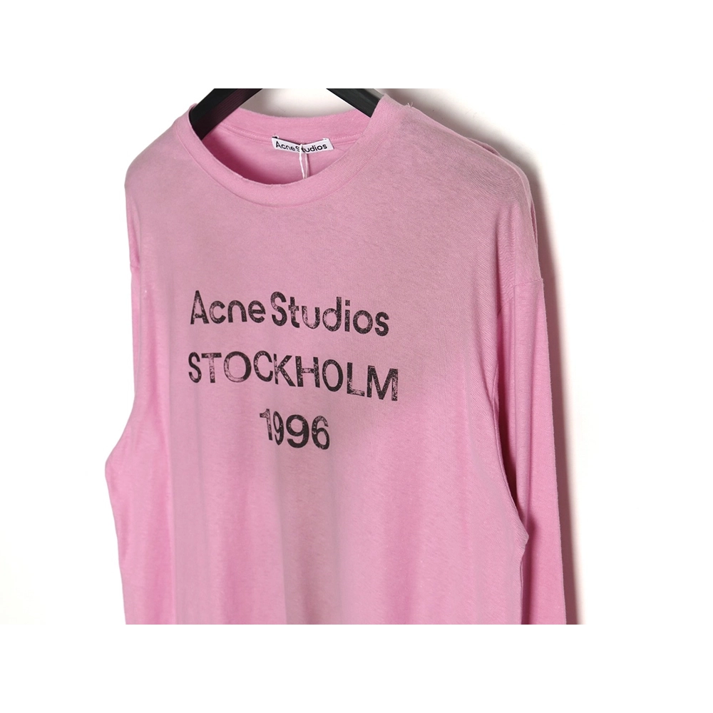 Acne studios 1996 sandblasted distressed washed long-sleeved T-shirt,All order with free shipping Acne Studios