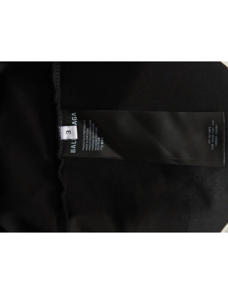 Balenciaga Double B washed hand-painted distressed Bitcoin long-sleeved T-shirt,All order with free shipping Balenciaga