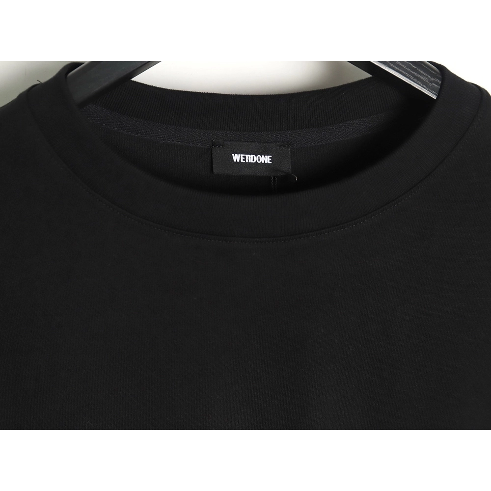 WE11 DONE Pearl Lettering Long Sleeve T-shirt TSK1,All order with free shipping We11done