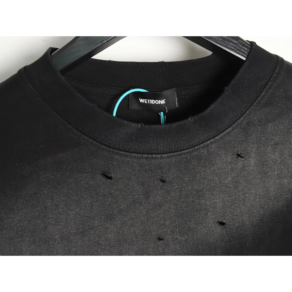 WE11 DONE Heart Skull Gradient Print Long Sleeve T-shirt TSK1,All order with free shipping We11done