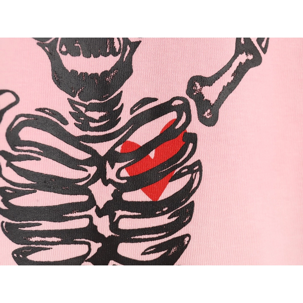 WE11 DONE Heart Skull Gradient Print Long Sleeve T-shirt,All order with free shipping We11done