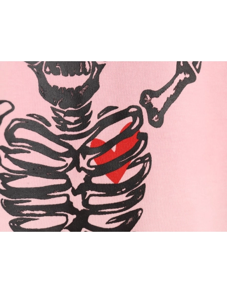 WE11 DONE Heart Skull Gradient Print Long Sleeve T-shirt,All order with free shipping We11done