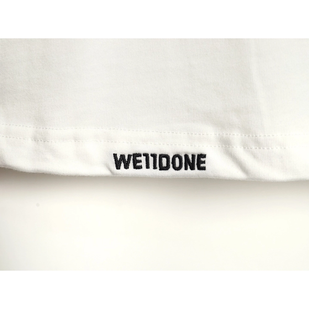 WE11 DONE Pearl Lettering Long Sleeve T-shirt,All order with free shipping We11done
